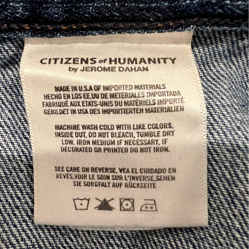 Citizens of Humanity Womens Melanie Cropped Wide Leg Jeans Size 27 Cotton - Picture 14 of 15